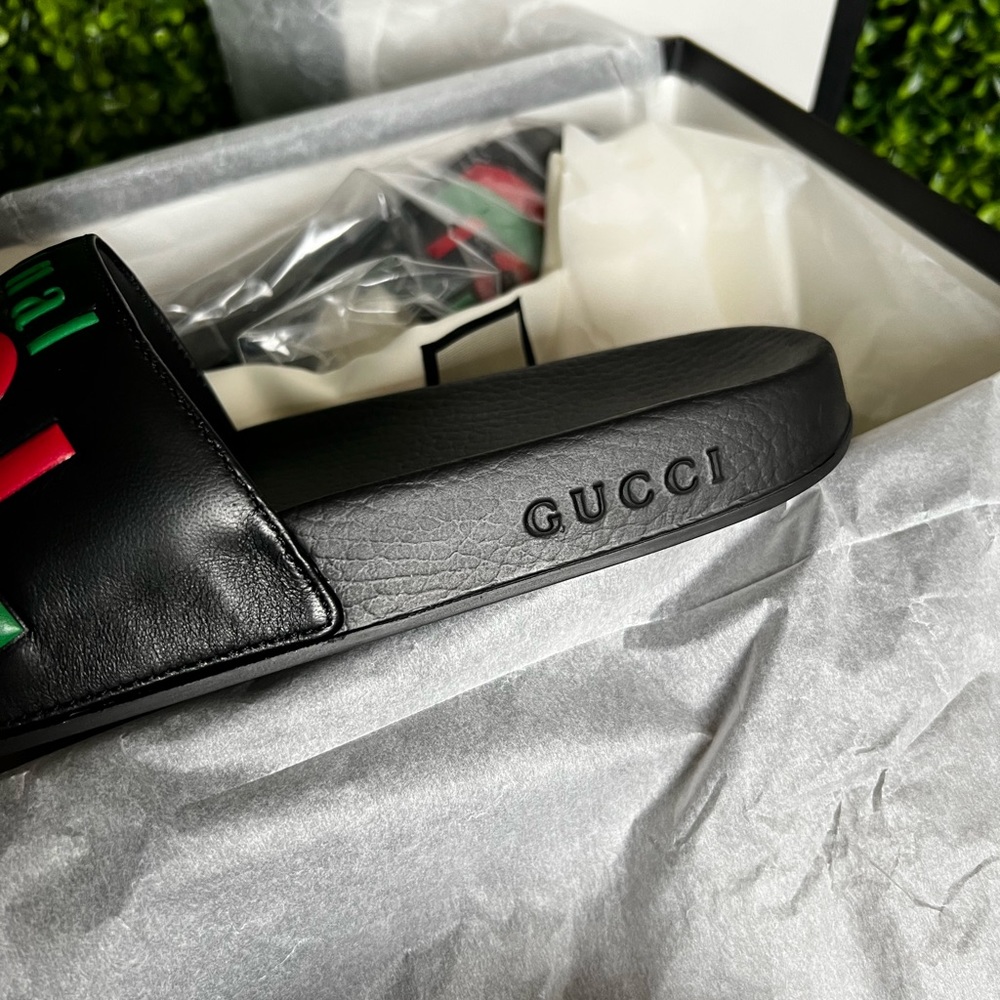 Firm on price New Gucci Logo Men’s Slide size 8 - Picture 9 of 9